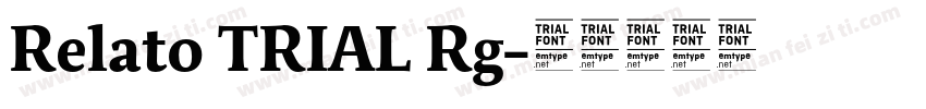 Relato TRIAL Rg字体转换